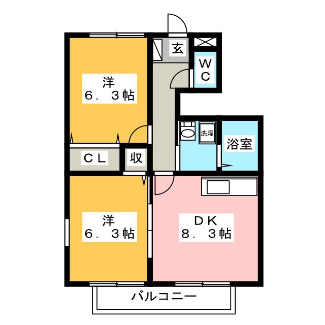 ファミーユ茶所の間取り