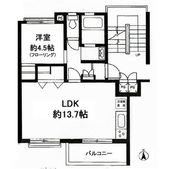 東急市が尾ドエリングD棟の間取り