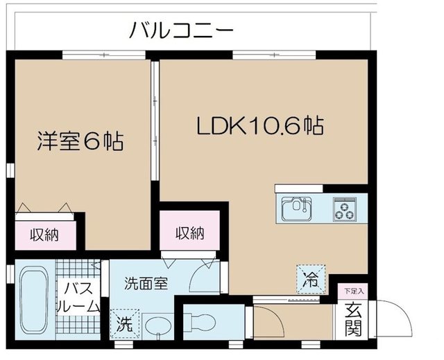 NSGATE勝どきの間取り