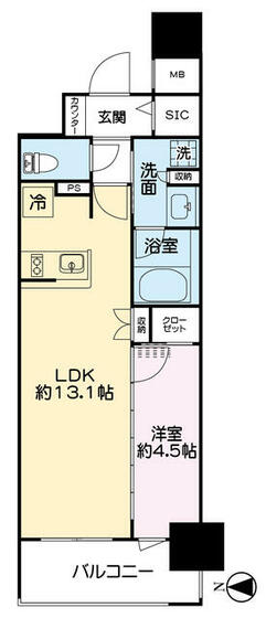 レーベン熊本駅レクシアの間取り