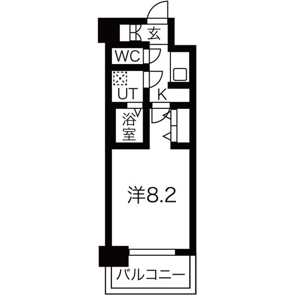 メイクス名駅太閤の間取り