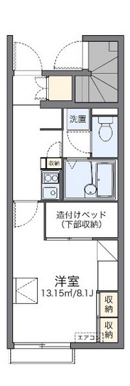 レオパレスフジサキIIIの間取り