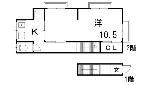 湊川文化東棟の間取り