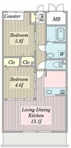 名古屋市昭和区藤成通のマンションの間取り