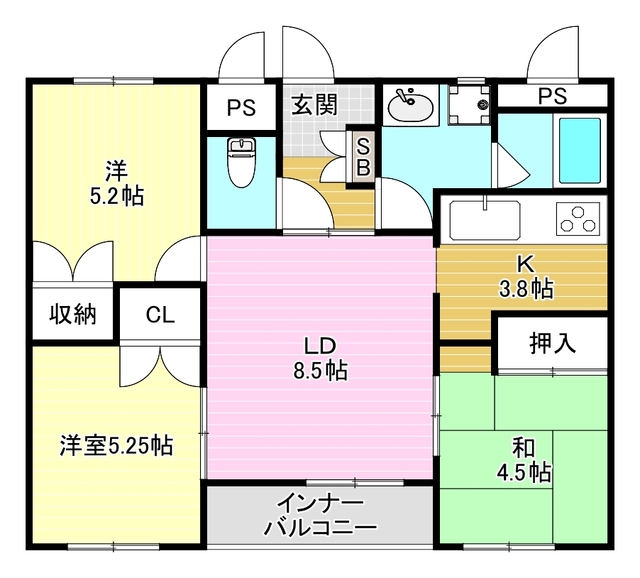 フローリッシュIIの間取り