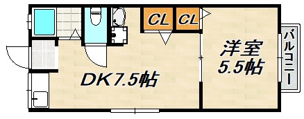 カーサ鈴蘭台IIの間取り