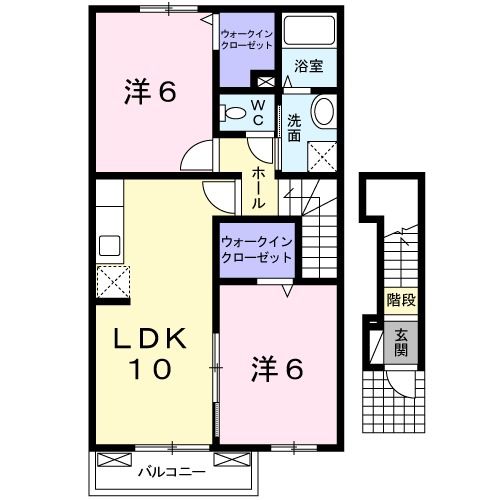 シュトラント感田Ａの間取り