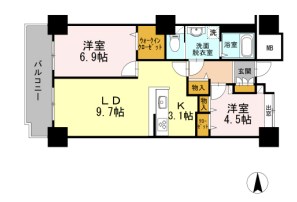 品川区東品川のマンションの間取り