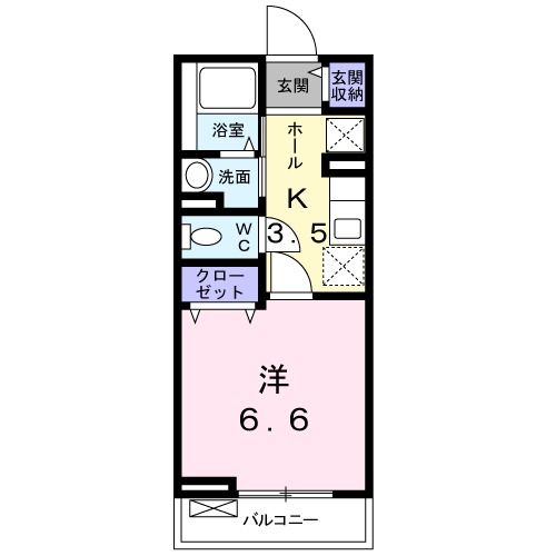 キングスコート　楠葉の間取り