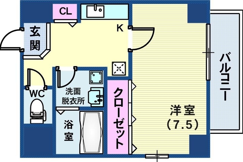 WELLBEAR新神戸の間取り