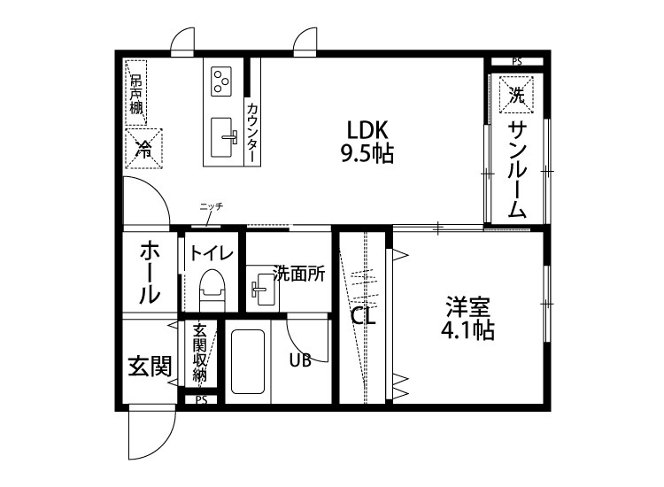 シャレーヌの間取り