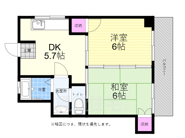 アクサ舟入通りの間取り