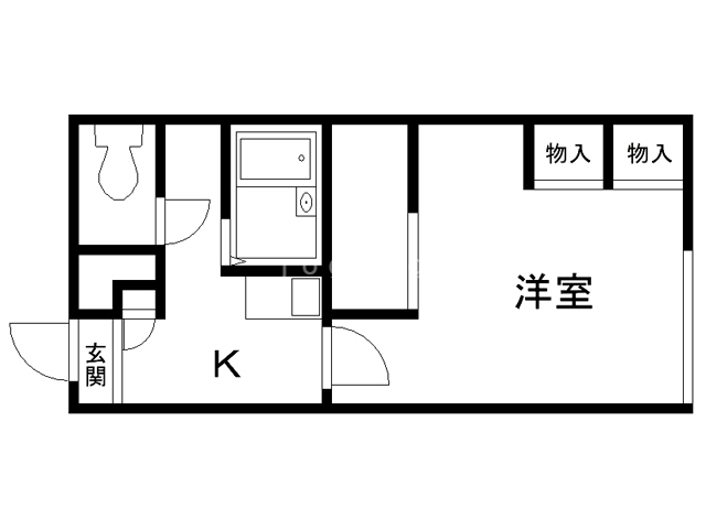 レオパレスオーキッドVの間取り