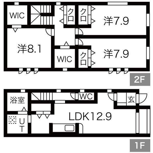 山形市南館西のアパートの間取り