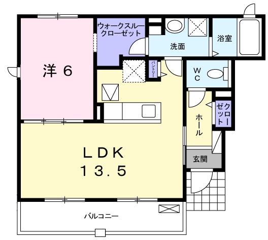 メゾネクレールの間取り