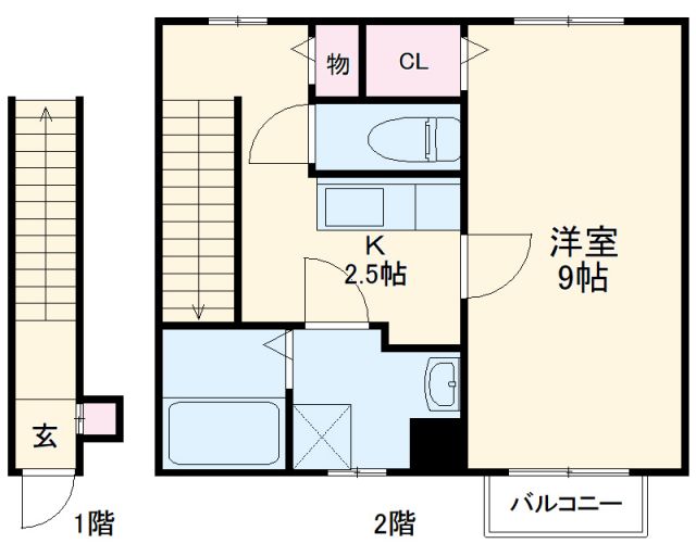 アンプルール　ブワ　レイの間取り