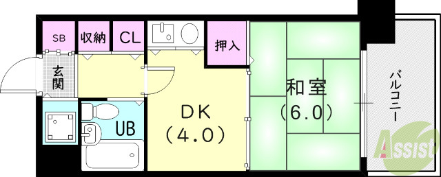 ルモンド西宮の間取り