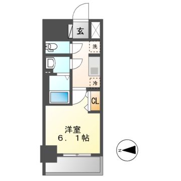 プレサンス丸の内アドブルの間取り