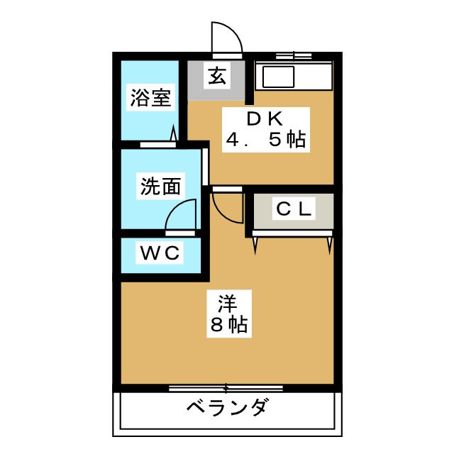 パインコーポ弐番館の間取り