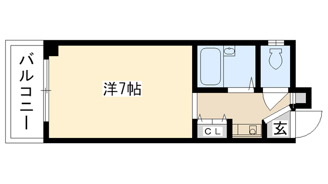 西宮市本町のマンションの間取り