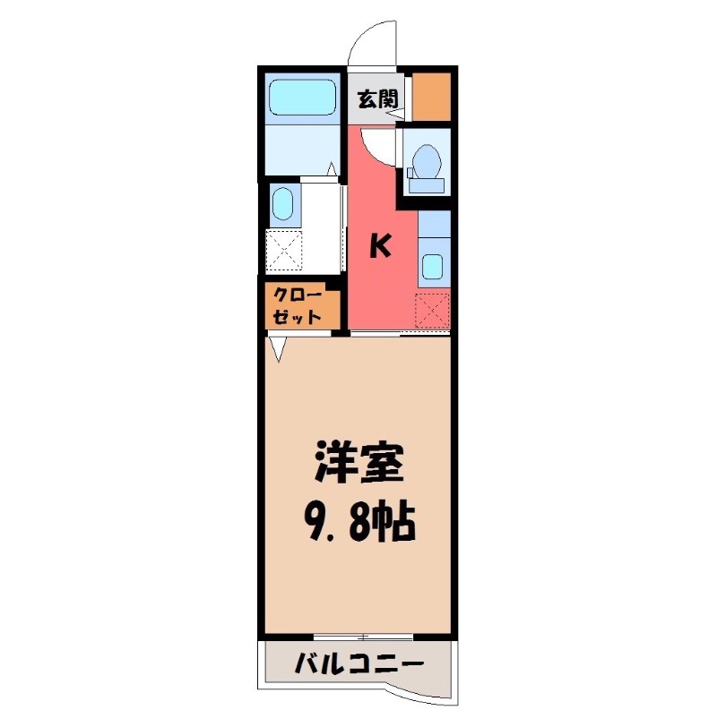 結城市大字結城のマンションの間取り