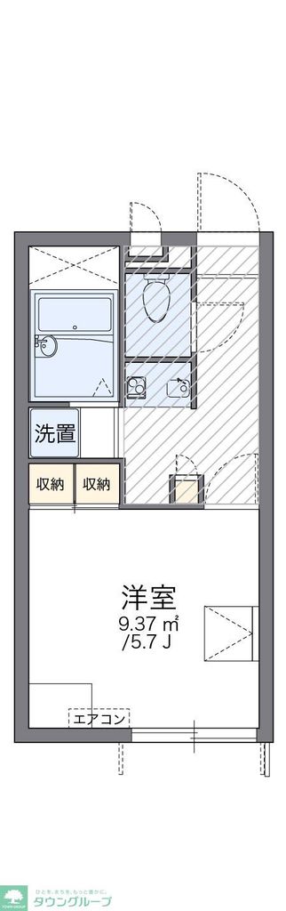 横浜市緑区鴨居のアパートの間取り