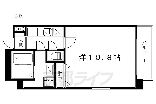 京都市上京区米屋町のマンションの間取り