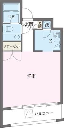 新宿区西新宿のマンションの間取り