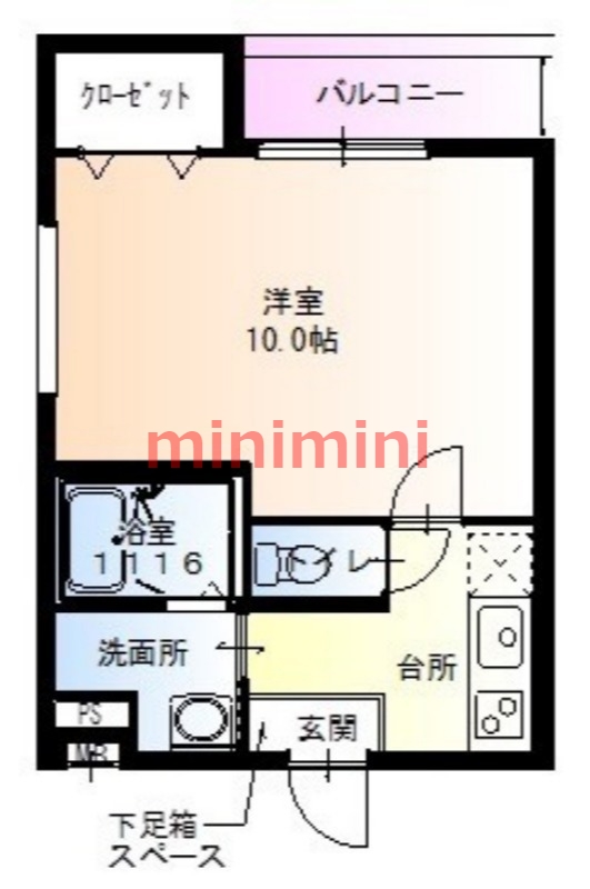 フジパレス吹田I番館の間取り