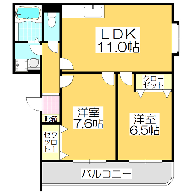 イーストヒルズの間取り