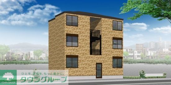 【横浜市栄区笠間のアパートの建物外観】