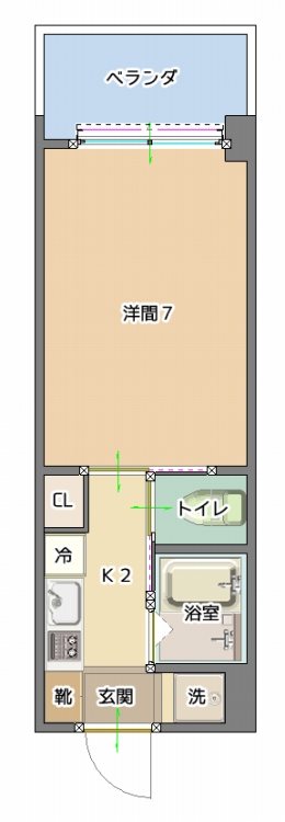 トーマス大里の間取り