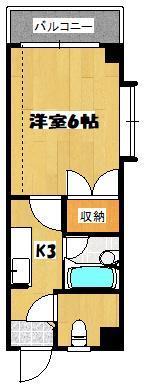 鹿児島市下荒田のマンションの間取り