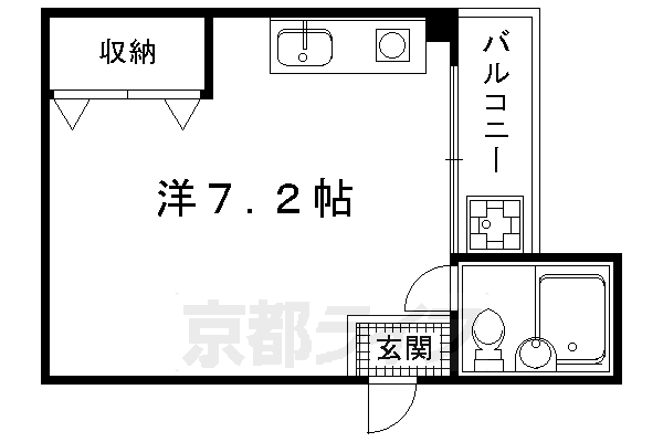 【鞍馬口西の間取り】