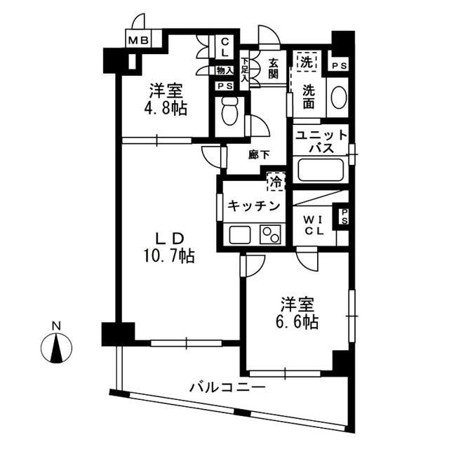 レジディア中落合Ａ棟の間取り