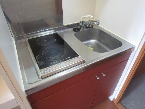 キッチン　2口電気コンロ付き