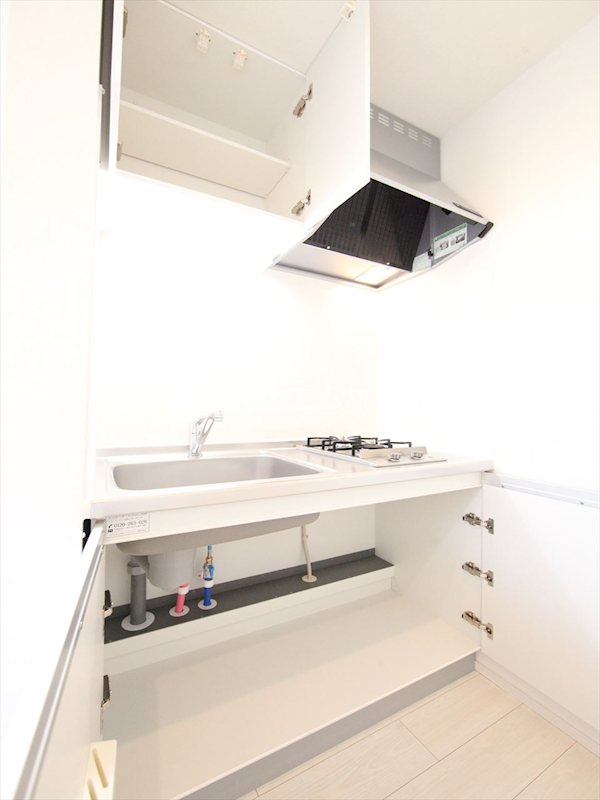 キッチン　システムキッチン（ガス2口コンロ付）