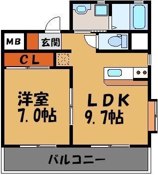 コンソラーテ薬院の間取り写真