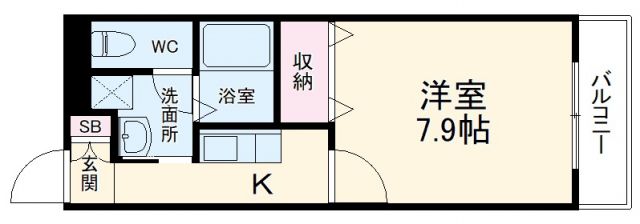 アンプルールクレールの間取り写真