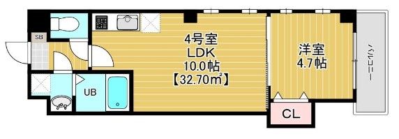 THE CENTRAL HONCHIBAの間取り写真