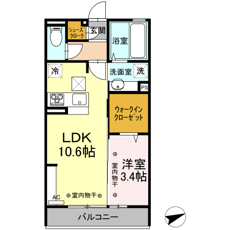 サン・メゾン小山中央の間取り