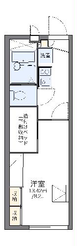 レオパレスボムールIIIの間取り