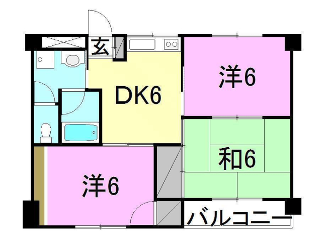 第86杉フラットの間取り