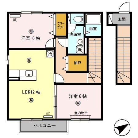 イル　デ　パン　Ａ棟の間取り