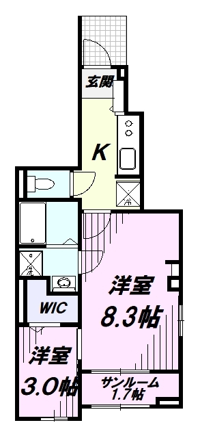 【ユーフォリアの間取り】