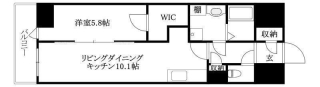 ルミナス勝山東の間取り