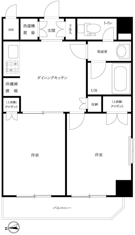 ルーブル高田馬場参番館の間取り