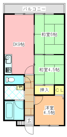 生駒郡三郷町勢野東のマンションの間取り