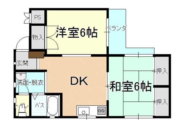 広島県広島市安佐南区西原２（マンション）の賃貸物件の間取り