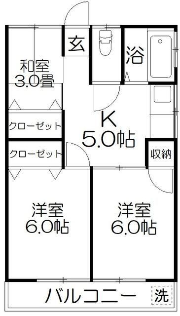 さいたま市大宮区高鼻町のアパートの間取り